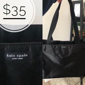 Black Kate Spade diaper bag